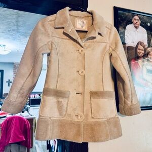 Justice Tan Pea Coat for Kids